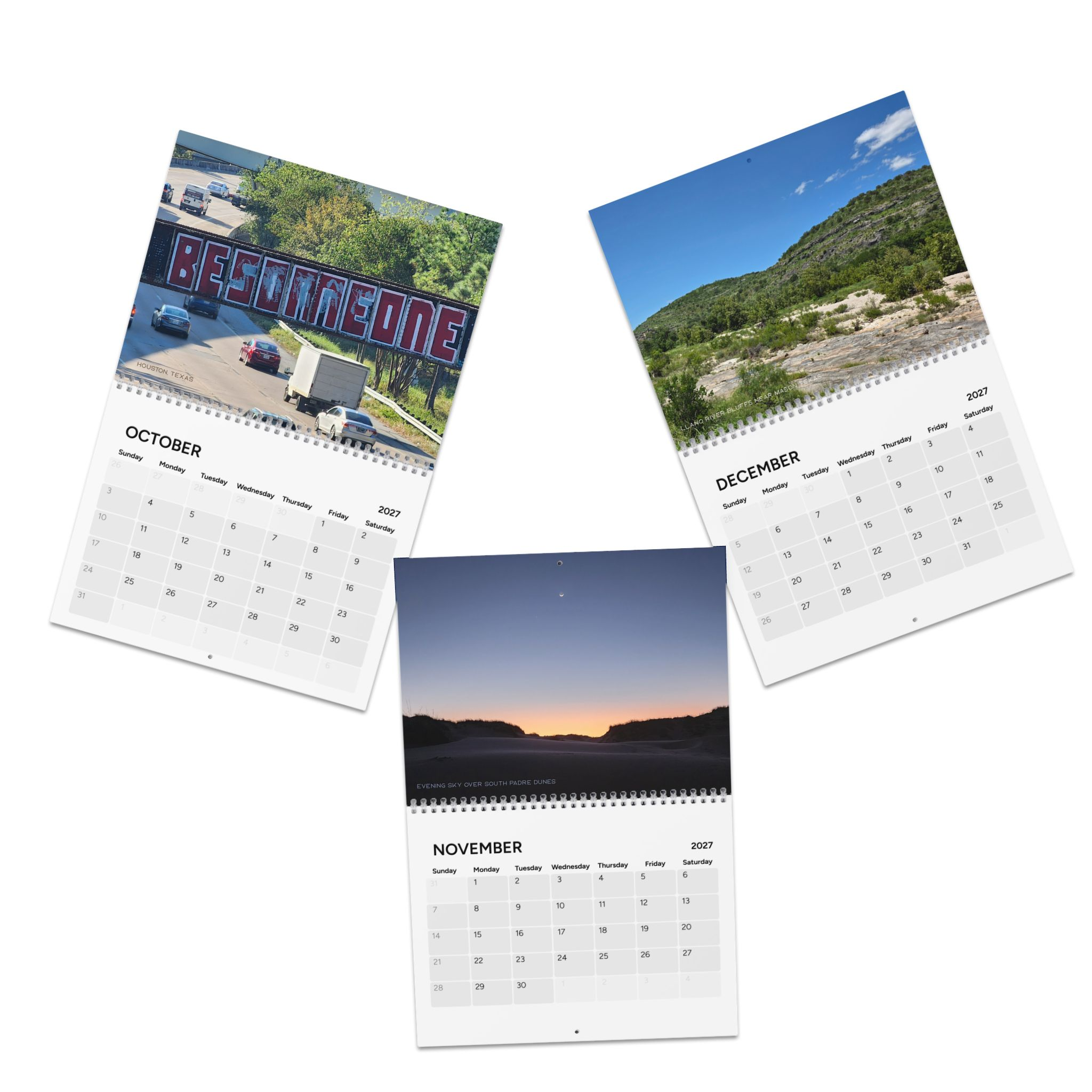 2027 Landscapes Wall Calendar — Monthly Photo Calendar with Washington Monument & Coastal Sunrises - Image 5