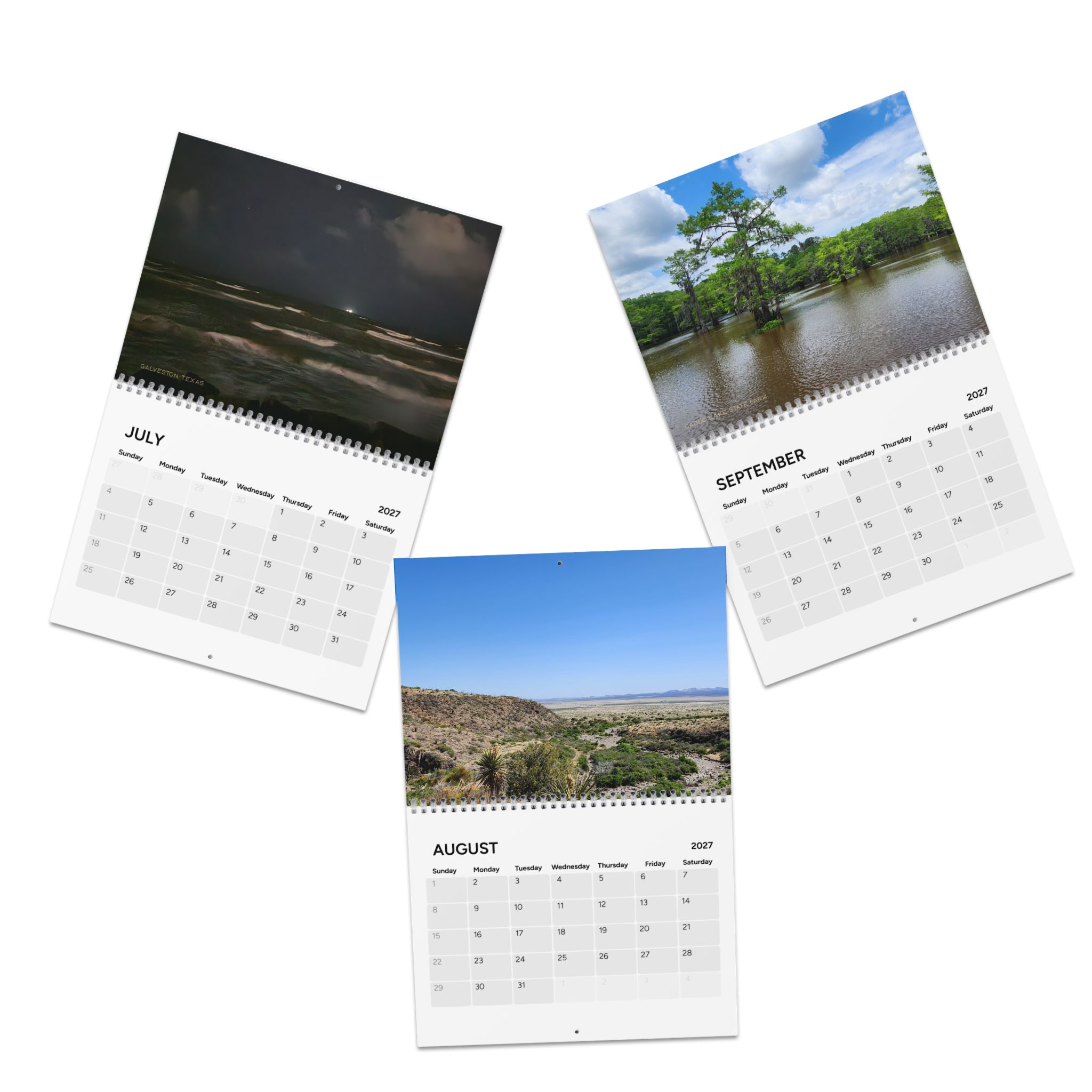 2027 Landscapes Wall Calendar — Monthly Photo Calendar with Washington Monument & Coastal Sunrises - Image 4