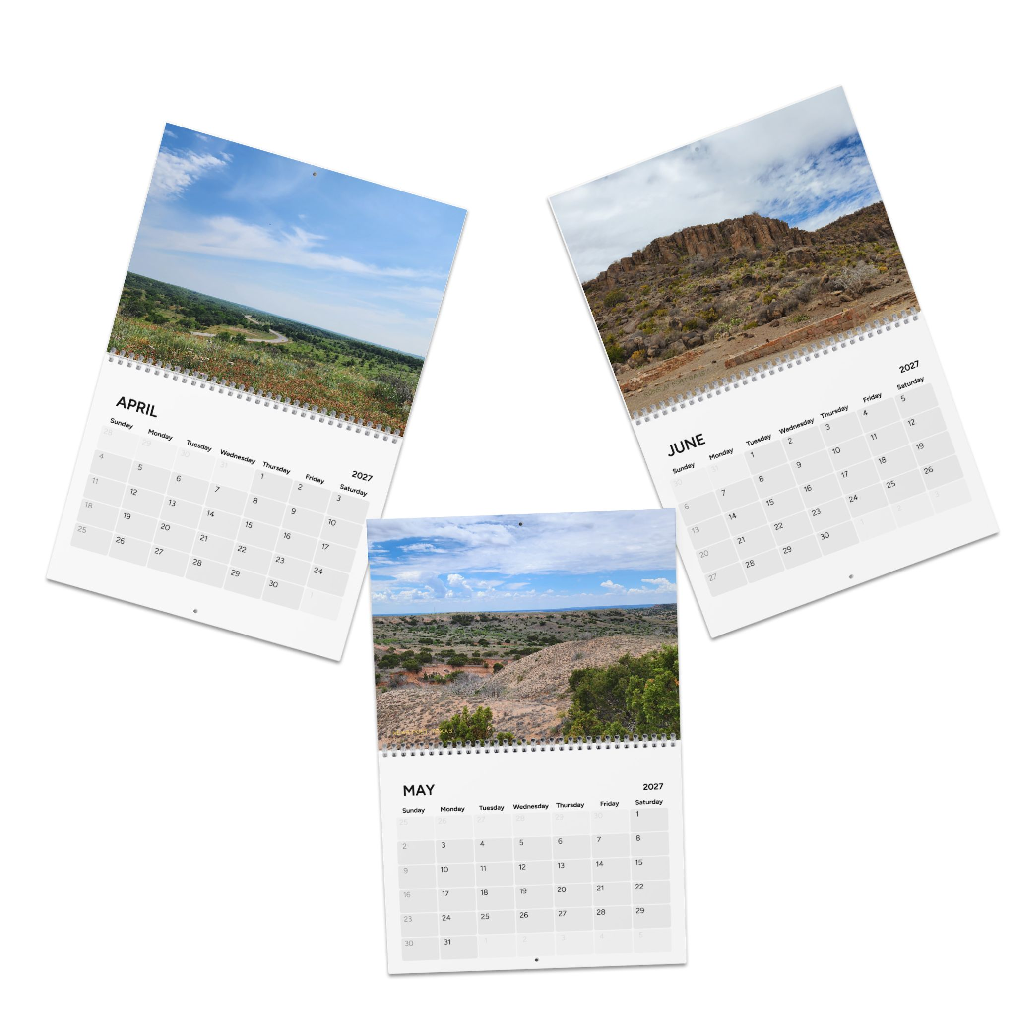 2027 Landscapes Wall Calendar — Monthly Photo Calendar with Washington Monument & Coastal Sunrises - Image 3